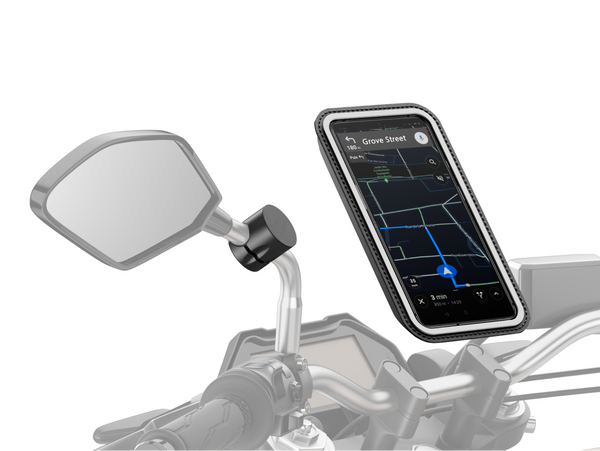 Magnetic smartphone Pro mount for motorcycle mirror