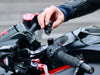 Magnetic smartphone mirror screw mount for motorcycle